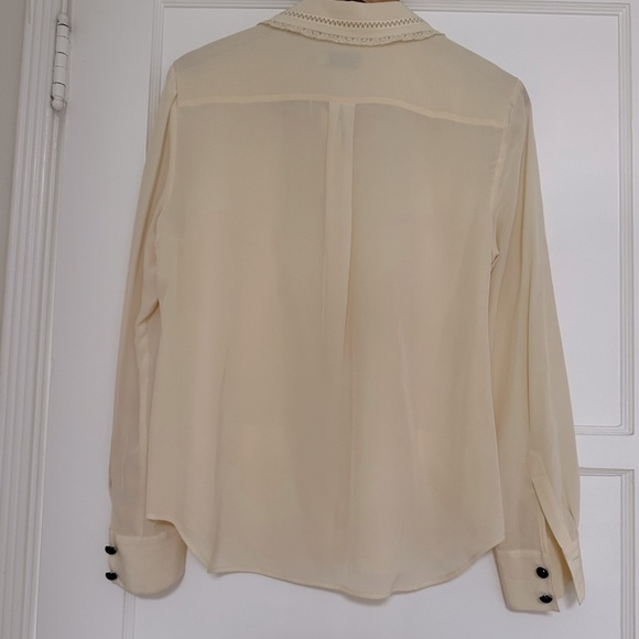 Coach silk lace ruffle blouse - Picture 4 of 12